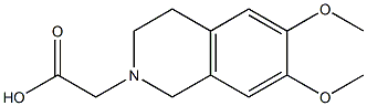 2-(6,7-dimethoxy-1,2,3,4-tetrahydroisoquinolin-2-yl)acetic acid Struktur