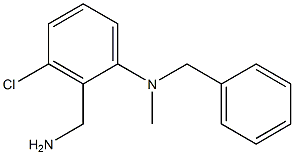 2-(aminomethyl)-N-benzyl-3-chloro-N-methylaniline Struktur