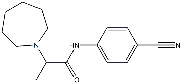 2-(azepan-1-yl)-N-(4-cyanophenyl)propanamide Struktur