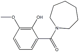 2-(azepan-1-ylcarbonyl)-6-methoxyphenol Struktur