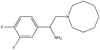 2-(azocan-1-yl)-1-(3,4-difluorophenyl)ethan-1-amine Struktur