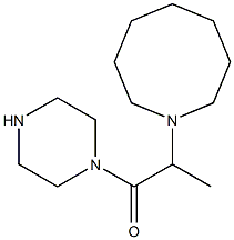 2-(azocan-1-yl)-1-(piperazin-1-yl)propan-1-one Struktur