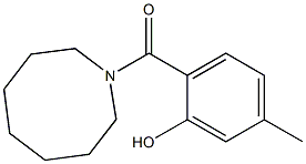 2-(azocan-1-ylcarbonyl)-5-methylphenol Struktur