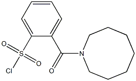 2-(azocan-1-ylcarbonyl)benzene-1-sulfonyl chloride Struktur