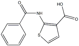 2-(benzoylamino)thiophene-3-carboxylic acid Struktur