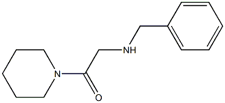 2-(benzylamino)-1-(piperidin-1-yl)ethan-1-one Struktur