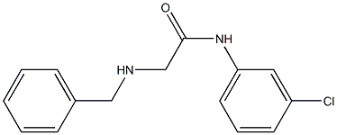 2-(benzylamino)-N-(3-chlorophenyl)acetamide Struktur