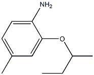 2-(butan-2-yloxy)-4-methylaniline Struktur