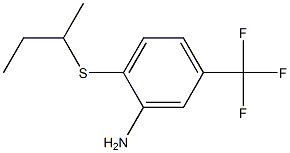 2-(butan-2-ylsulfanyl)-5-(trifluoromethyl)aniline Struktur