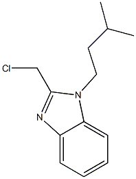 2-(chloromethyl)-1-(3-methylbutyl)-1H-1,3-benzodiazole Struktur