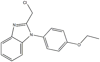 2-(chloromethyl)-1-(4-ethoxyphenyl)-1H-1,3-benzodiazole Struktur