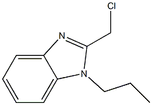 2-(chloromethyl)-1-propyl-1H-1,3-benzodiazole Struktur