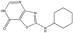 2-(cyclohexylamino)[1,3]thiazolo[4,5-d]pyrimidin-7(6H)-one Struktur