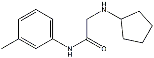 2-(cyclopentylamino)-N-(3-methylphenyl)acetamide Struktur