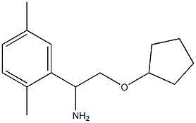 2-(cyclopentyloxy)-1-(2,5-dimethylphenyl)ethanamine Struktur