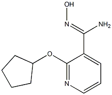 2-(cyclopentyloxy)-N'-hydroxypyridine-3-carboximidamide Struktur