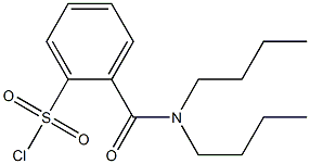 2-(dibutylcarbamoyl)benzene-1-sulfonyl chloride Struktur