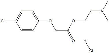 2-(dimethylamino)ethyl 2-(4-chlorophenoxy)acetate hydrochloride Struktur