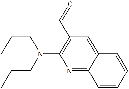 2-(dipropylamino)quinoline-3-carbaldehyde Struktur