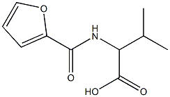 2-(furan-2-ylformamido)-3-methylbutanoic acid Struktur