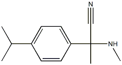 2-(methylamino)-2-[4-(propan-2-yl)phenyl]propanenitrile Struktur