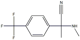 2-(methylamino)-2-[4-(trifluoromethyl)phenyl]propanenitrile Struktur