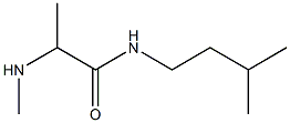 2-(methylamino)-N-(3-methylbutyl)propanamide Struktur