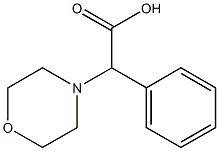 2-(morpholin-4-yl)-2-phenylacetic acid Struktur