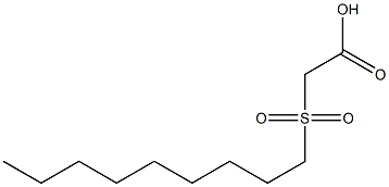 2-(nonane-1-sulfonyl)acetic acid Struktur