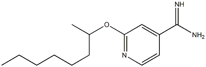 2-(octan-2-yloxy)pyridine-4-carboximidamide Struktur