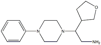 2-(oxolan-3-yl)-2-(4-phenylpiperazin-1-yl)ethan-1-amine Struktur