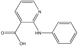 2-(phenylamino)pyridine-3-carboxylic acid Struktur