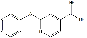 2-(phenylsulfanyl)pyridine-4-carboximidamide Struktur