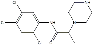 2-(piperazin-1-yl)-N-(2,4,5-trichlorophenyl)propanamide Struktur