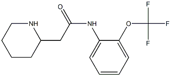 2-(piperidin-2-yl)-N-[2-(trifluoromethoxy)phenyl]acetamide Struktur