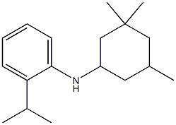 2-(propan-2-yl)-N-(3,3,5-trimethylcyclohexyl)aniline Struktur