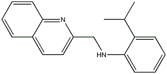 2-(propan-2-yl)-N-(quinolin-2-ylmethyl)aniline Struktur