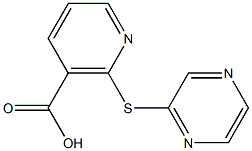 2-(pyrazin-2-ylthio)nicotinic acid Struktur