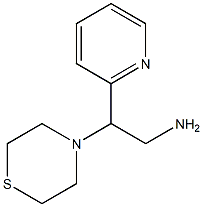 2-(pyridin-2-yl)-2-(thiomorpholin-4-yl)ethan-1-amine Struktur