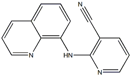 2-(quinolin-8-ylamino)nicotinonitrile Struktur