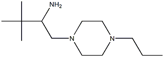 2,2-dimethyl-1-[(4-propylpiperazin-1-yl)methyl]propylamine Struktur