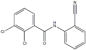 2,3-dichloro-N-(2-cyanophenyl)benzamide Struktur