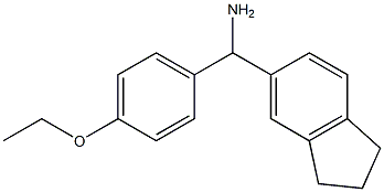 2,3-dihydro-1H-inden-5-yl(4-ethoxyphenyl)methanamine Struktur