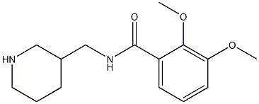 2,3-dimethoxy-N-(piperidin-3-ylmethyl)benzamide Struktur