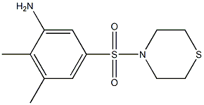 2,3-dimethyl-5-(thiomorpholine-4-sulfonyl)aniline Struktur