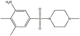 2,3-dimethyl-5-[(4-methylpiperazine-1-)sulfonyl]aniline Struktur