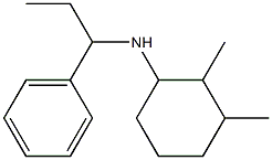 2,3-dimethyl-N-(1-phenylpropyl)cyclohexan-1-amine Struktur