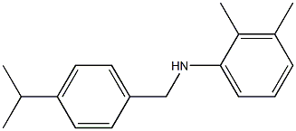 2,3-dimethyl-N-{[4-(propan-2-yl)phenyl]methyl}aniline Struktur