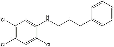 2,4,5-trichloro-N-(3-phenylpropyl)aniline Struktur