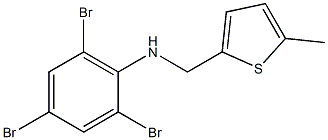 2,4,6-tribromo-N-[(5-methylthiophen-2-yl)methyl]aniline Struktur